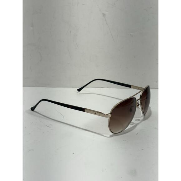 Fossil Women\'s Light Gold-Tone Aviator Sunglasses Brown Lenses- 60 13 128 53529 main image 8